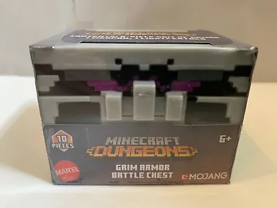 *New* Minecraft Dungeons 10 Pcs Grim Armor Battle Chest Mattel Mojang 2019 • $19.99