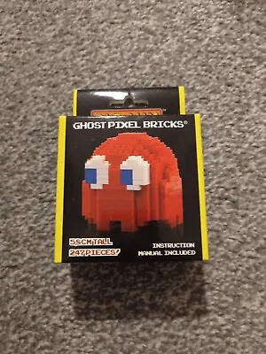 Paladone - NAMCO - PAC-MAN Red Ghost Pixel Bricks - NEW SEALED Contents 247 Pcs • £10