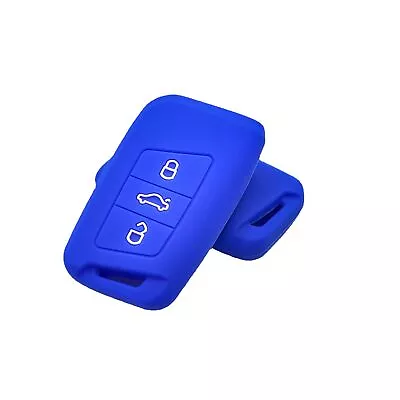 Silica Gel Remote Key Fob Case Cover Holder Shell For Volkswagen CC Polo Tiguan • $10.44