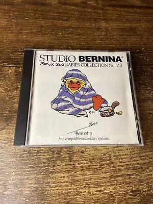 Studio Bernina Deco Bernette Suzy's Zoo Babies Collection #110 Embroidery  Card • $24.99