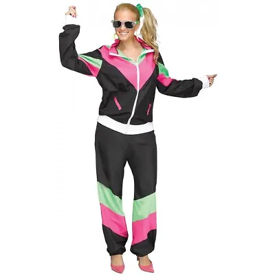 80's Track Suit Costume Costume Halloween Fancy Dress • $23.13