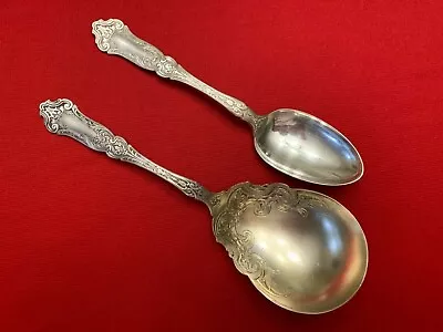CARDINAL 1835 R. Wallace Silverplate Gold Wash CASSEROLE And SERVING SPOON 1907 • $45