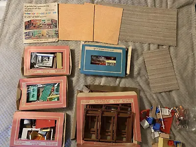 Vintage Irwin MCM Interior Decorator Dollhouse Set Kit Lot Original Boxes 1964 • $150