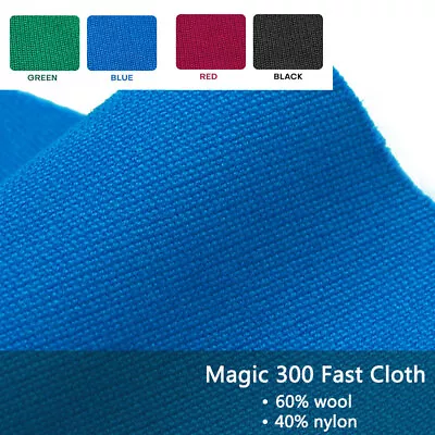 7/8/9FT Worsted Billiard Pool Table Cloth Felt Fast Speed Protector PRE-CUT Rail • $68.65