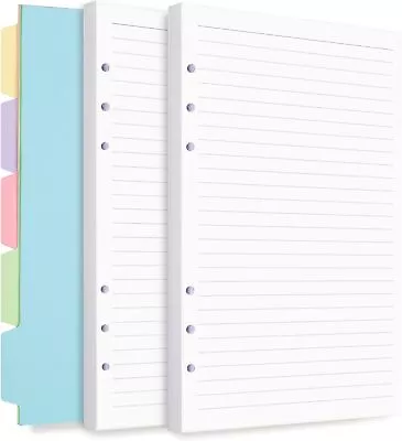 A5 Refill Paper Planner Inserts For Binder Budget A5 White Lined Paper  • $14.41