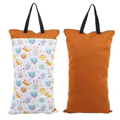 Large Hanging Wet/Dry Cloth Diaper Bag Waterproof Baby Inserts Nappy Laundry Sto • $24.76