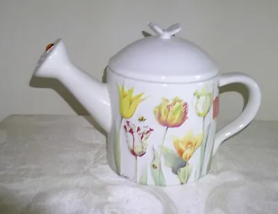 Hallmark Marjolein Bastin Nature's Sketchbook Porcelain Watering Can Teapot • $12.99