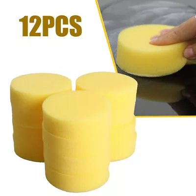 12PCS Car Polish Foam Sponges Wax Applicator Pads Glass Cleaner Care Accessories • $4.36