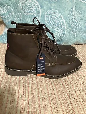 Levi's Shoes Men Brown Norfolk Ul Lace Up Boots NEW  Size 8 • $20.50
