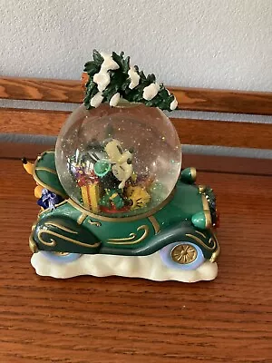 Vintage Disney Mickey And Minnie Mouse Snowglobe An Enchanted Christmas • $65