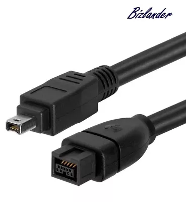 Bizlander Premium Firewire Cable 1394B 800 IEEE 9 Pin To 4 Pin Male 6ft Apr • $9.90