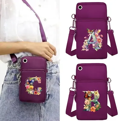 Butterfly Letter Mobile Phone Bag Pouch Crossbody Bag Purse Wallet Shoulder Bag! • £5.99