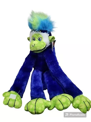 Kipp Bros 26” Mohawk Monkey Blue Green Plush Stuffed Animal Bright  • $18
