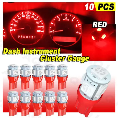 Dash Cluster Gauge Red LED LIGHT BULB KIT Fits 92-96 Ford F150 F250 F350 Bronco • $13.31