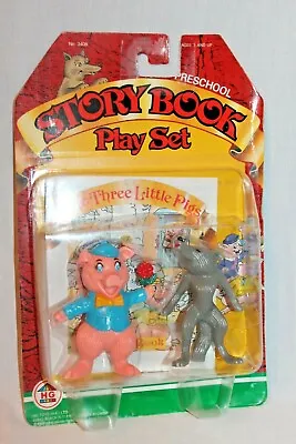 New In Package Vintage 1988 Hg Story Book Play Set The Three Little Pigs • $14.99
