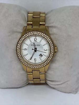 Michael Kors Glitz MK5403 Women's Stainless Steel Analog Dial Quartz Watch MP735 • $59.99