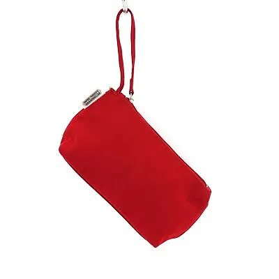 Ellington Wristlet Handbag Women Red Nylon Crochet Pouch Zip Purse Shoulder Bag • $11.25