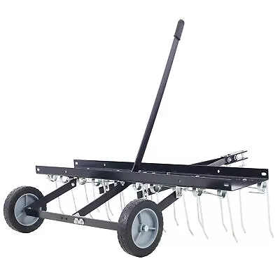 40  Lawn Sweeper Landscape Tractor Rake Tine Tow Dethatcher Pull Behind Mower • $108.25