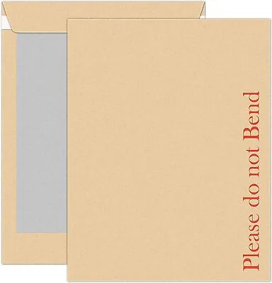 Please Do Not Bend Envelopes  A4 A5 Self Seal Cardboard Envelopes Hard Back • £2.89