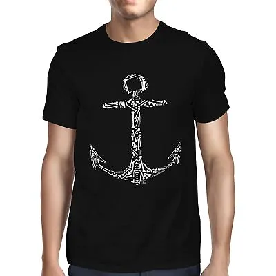 £7.99 • Buy 1Tee Mens Skeleton Anchor T-Shirt