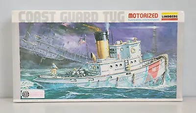 Lindberg Motorized Coast Guard Tug 1/84 Scale Model Kit 7412 New Sealed • $59.95