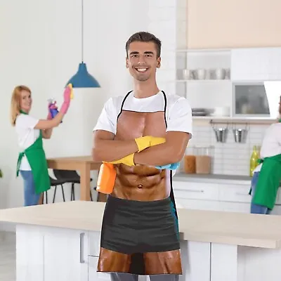 Mens Chef Apron Personalized Funny Personality Creative Apron Muscle Men's Apron • $6.99