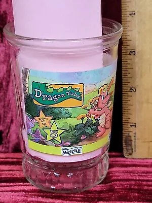 Vintage Cartoon Welch's Jelly Jars Juice Glass Cup Dragon Tales  • $12.99