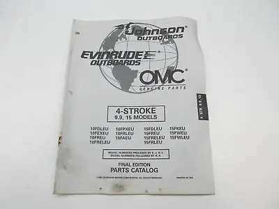 438696 OMC Evinrude Johnson Outboard Parts Catalog 9.9 15 HP 4-Stroke EU 1997 • $6.50