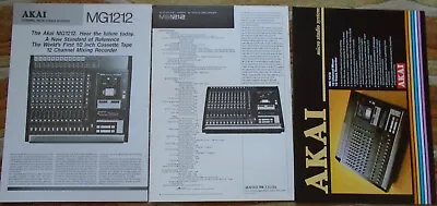 AKAI MG1212 12 Channel Mixer Brochure • £3