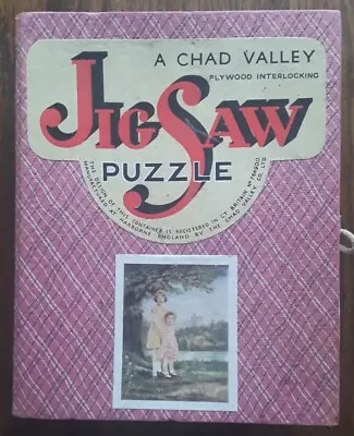 Vintage 1930's Chad Valley Wooden Jigsaw Of Princess Elizabeth & Princess... • £22.50