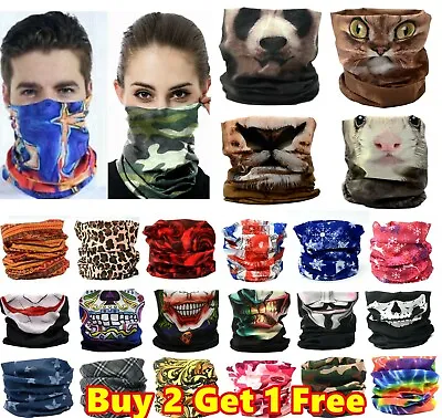 £3.99 • Buy Women Men Face Cover Neck Gaiter Warmer Mask Snood Balaclava Bandana Tube Scarf