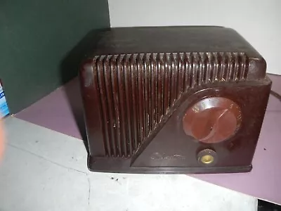 VINTAGE SEARS SILVERTONE MODEL 9000  VACUUM TUBE AM RADIO  WORKING Ca 1949 • $58