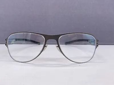 Ic Berlin Eyeglasses Frames Men Woman Grey Oval Mat Quantum Gravity Pilot Sample • £145.32