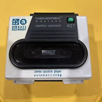 Vintage Memorex WR-1650 Weather Resistant Stereo Cassette Player Walkman • $24