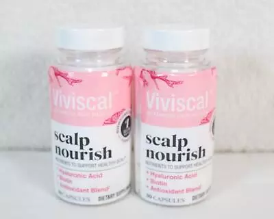 Pack Of 2 Viviscal Scalp Nourish Healthy Scalp Support 60 Capsules EXP 8/24 NEW • $22.39