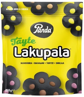 Panda Lakupala Filled Liquorice 250g 10-Pack - Finnish Licorice • £67.55