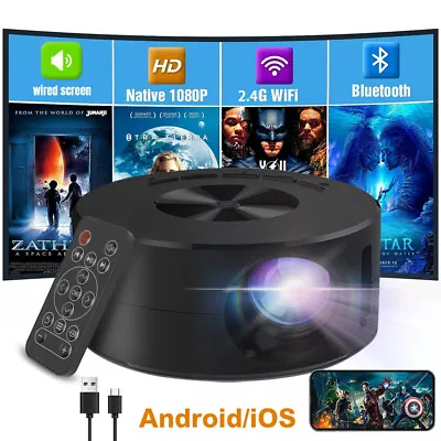 Portable Mini Projector 1080P LED Home Office Theater Cinema For Android IPhone • $29.99