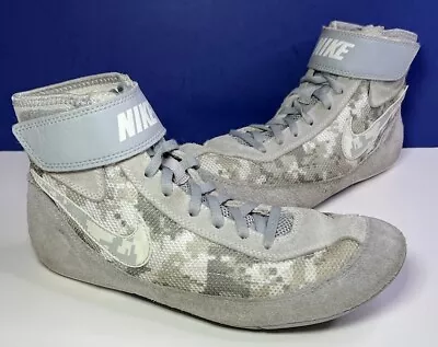 Nike Speedsweep VII Mens Size 8 Wrestling Shoes Gray Camo Style # 366683-003 • $24.99