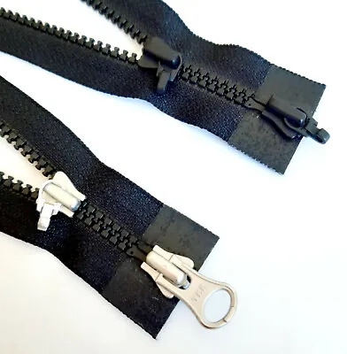 Zip Black Divisible 2-Wege Vislon 3 YKK Zipper Cipzá רוכסן • £12.92