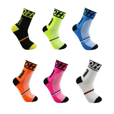 Cycling Socks Pro Mens Womens Riding Socks MTB Bicycle Bike Sports Ankle Socks • $6.49