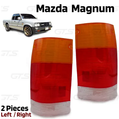 Pair Lens Tail Lights Rear Lamp For Mazda B2000 B2200 B2600 Magnum 1986 1995 • $27.19