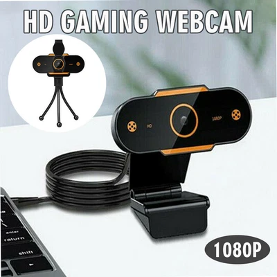 $18.55 • Buy New Gaming Webcam 1080P With Microphone USB 2.0 60 Fps PC Streaming Web B