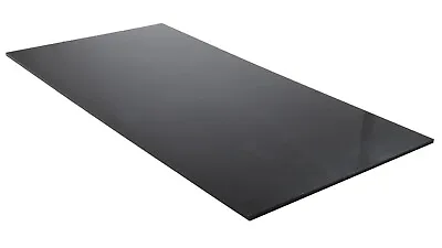 Black Virgin Pinseal ABS Plastic Sheet 800mm X 500mm X 3mm • £20