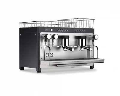 Iberital Tandem 2 Group New Espresso Coffee Machine Black Commercial Cafe Latte • £5107.03