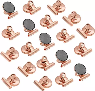 Fridge Magnetic Clips Round - 20 Pack Strong Metal Refrigerator Magnet Clip 30Mm • $15.93