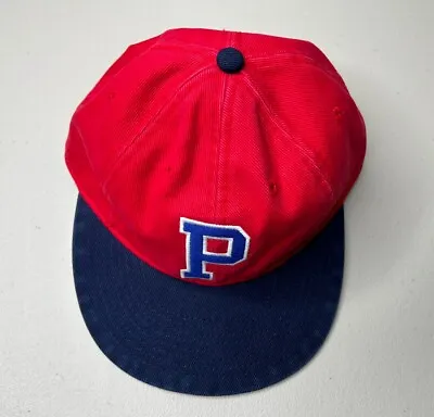 Polo Ralph Lauren Mens Red P Logo Leather Strap Baseball Cap Hat NWT • $49.99