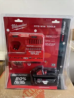 Milwaukee M18 Redlithium High Output XC8.0 Starter Kit - Red (48-59-1880) • $139.99