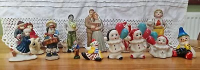 14 X Mixed Vintage Bisque Porcelain Miniatures Figures Cake Toppers Dolls House • £9.99