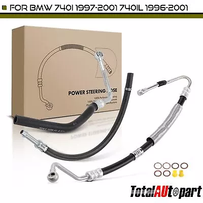 3x Power Steering Line Hose Assembly For BMW 740i 740iL E38 1997-2001 V8 4.4L • $76.99