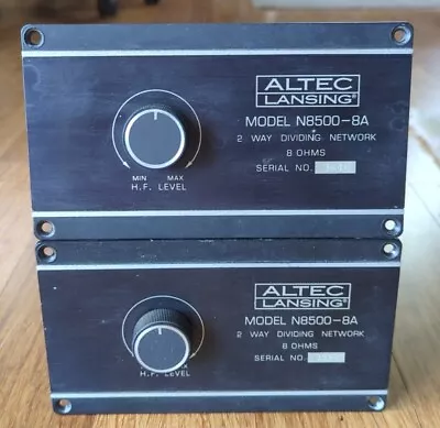 2 Altec N8500-8a 2 Way Crossovers Vintage Speakers Stereo • $350